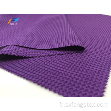 100% polyester 180D CEY tissu jacquard à bulles violet